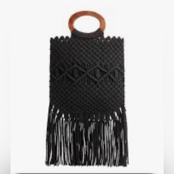 Danielle Nicole Black Woven Crossbody Bag - Picture 2 of 10